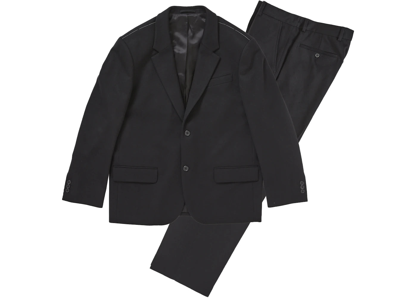 Supreme Brushed Wool Suit Black