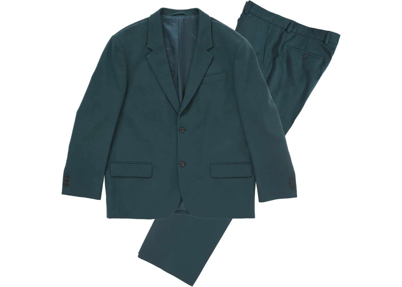 Supreme Brushed Wool Suit Teal