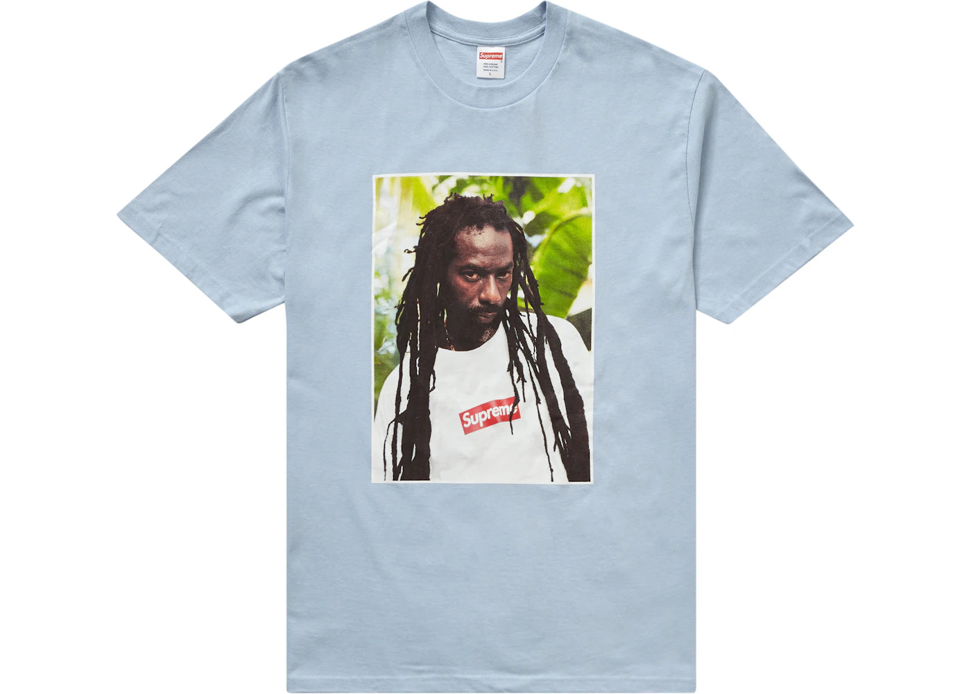 Supreme Buju Banton Tee Light Blue