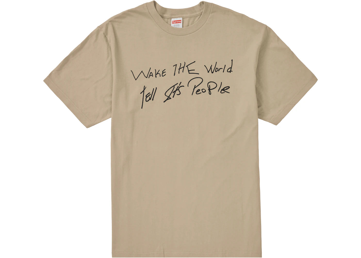 Supreme Buju Banton Wake The World Tee Clay