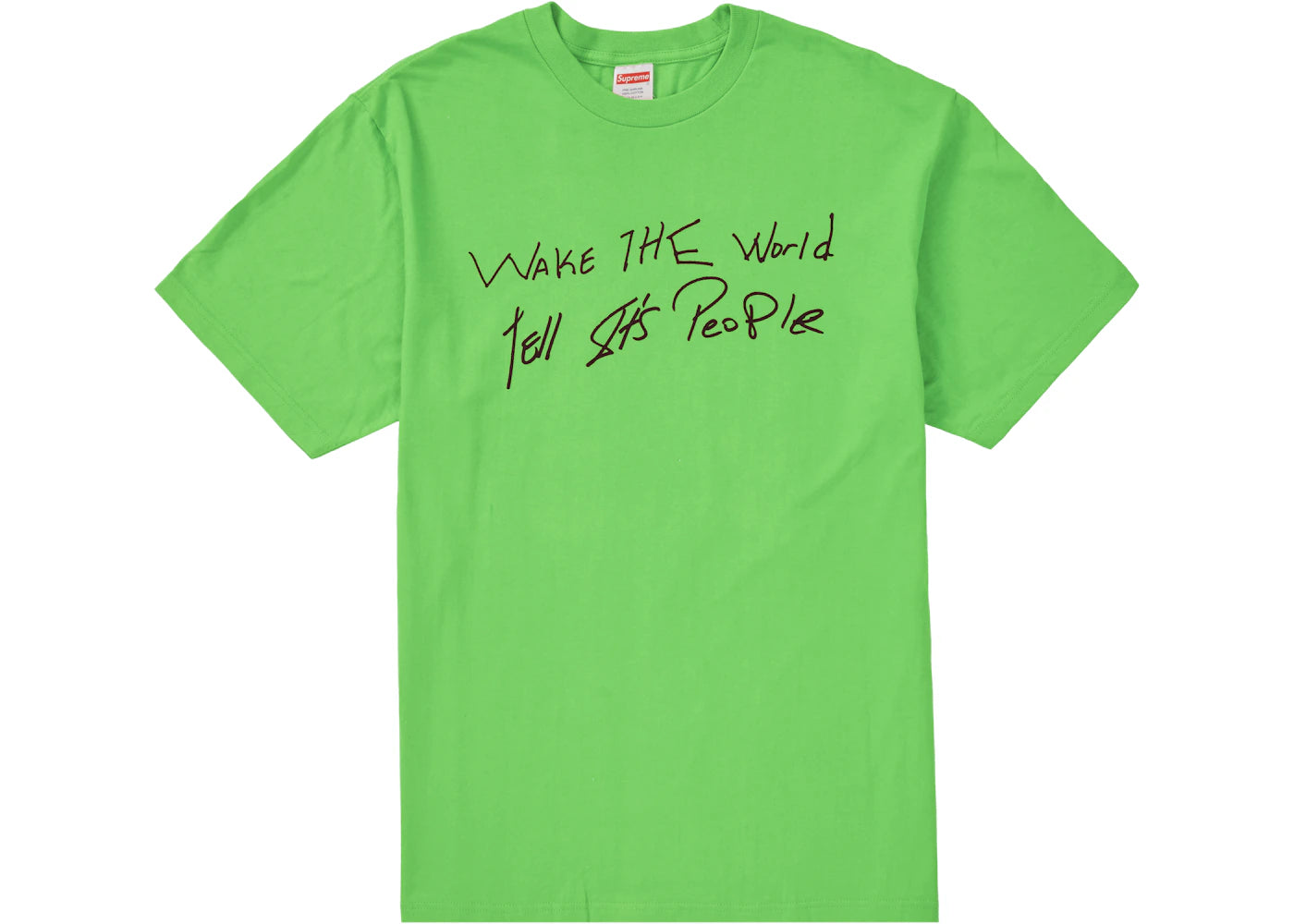 Supreme Buju Banton Wake The World Tee Green