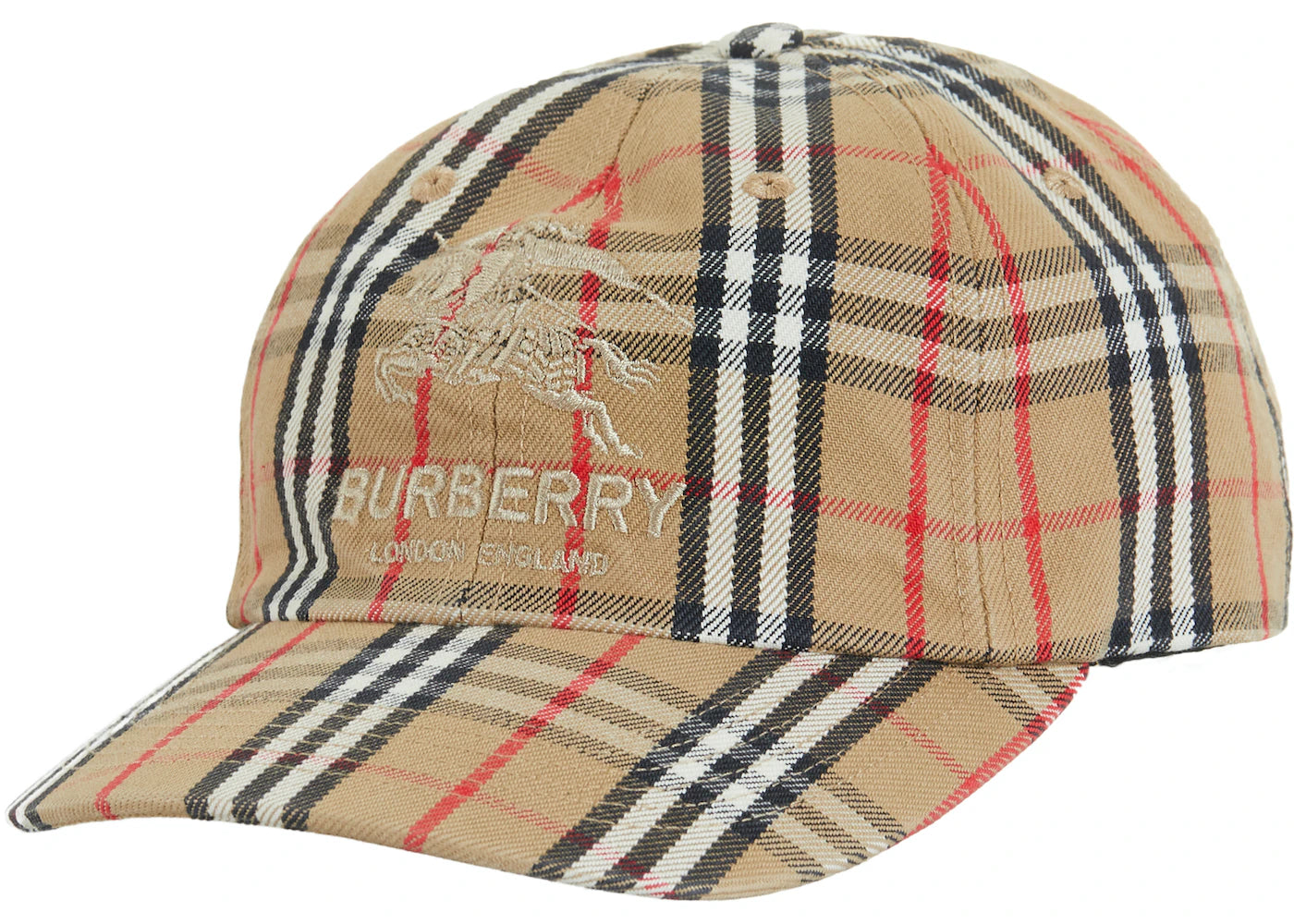 Supreme Burberry Denim 6-Panel Beige