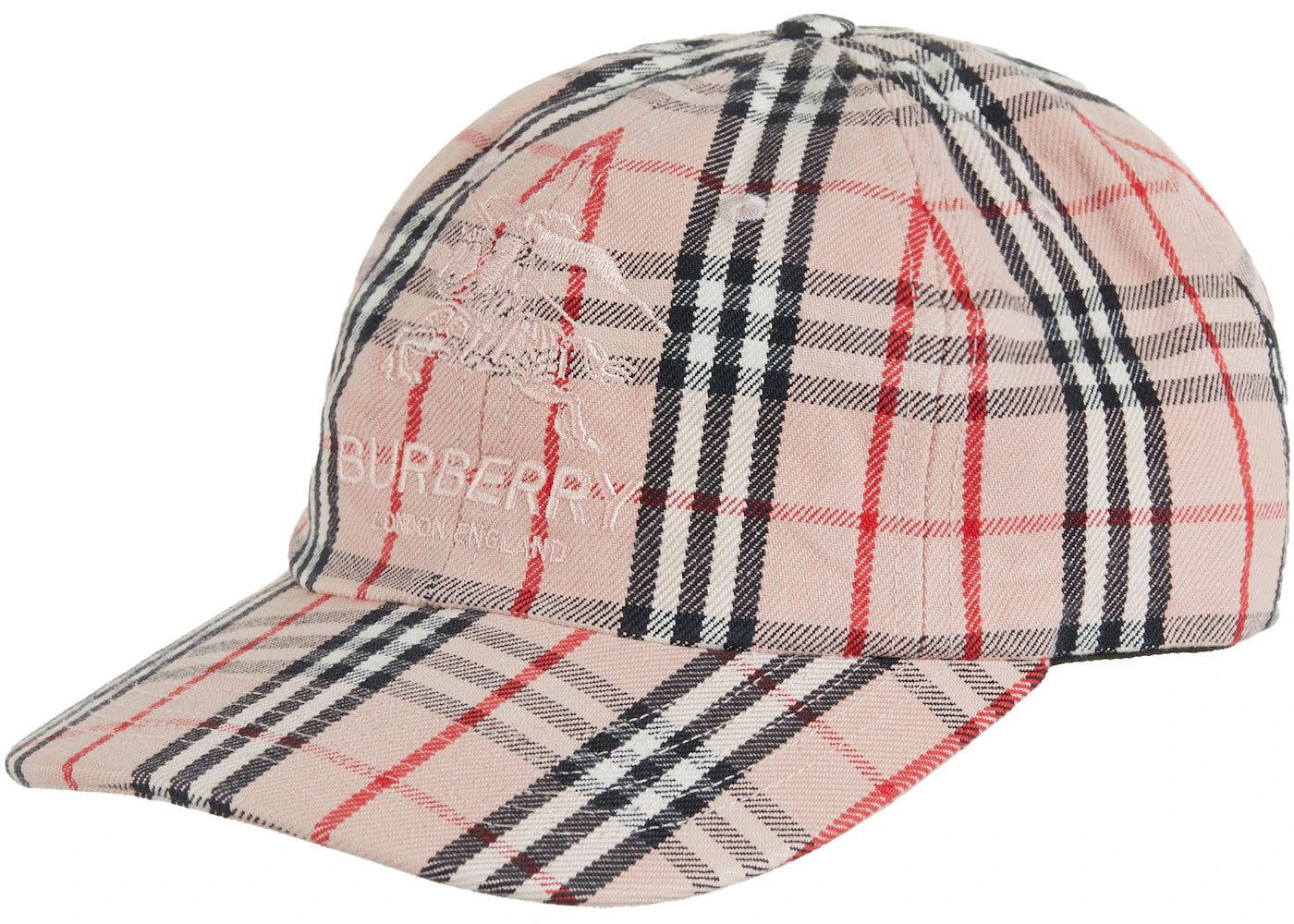 Supreme Burberry Denim 6-Panel Pink
