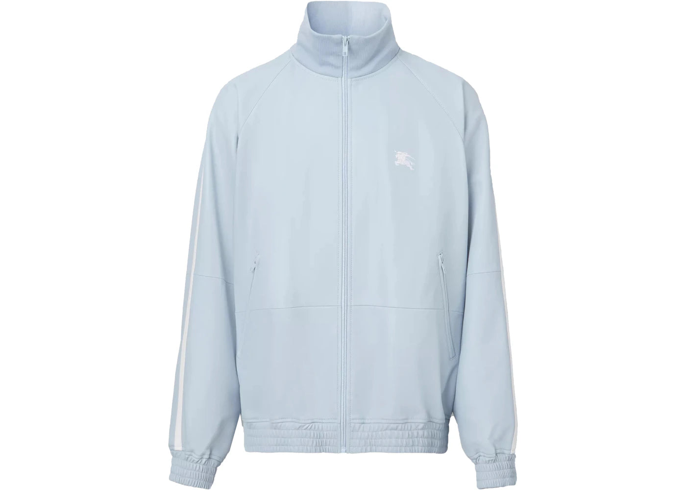 Supreme Burberry Embroidered Logo Lambskin Funnel-neck Jacket Pastel Blue