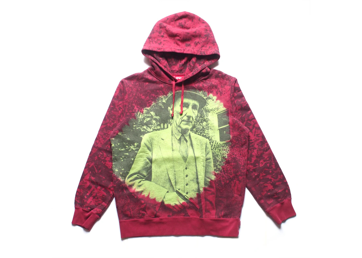 Supreme Burroughs Hooded Sweatshirt Burgundy