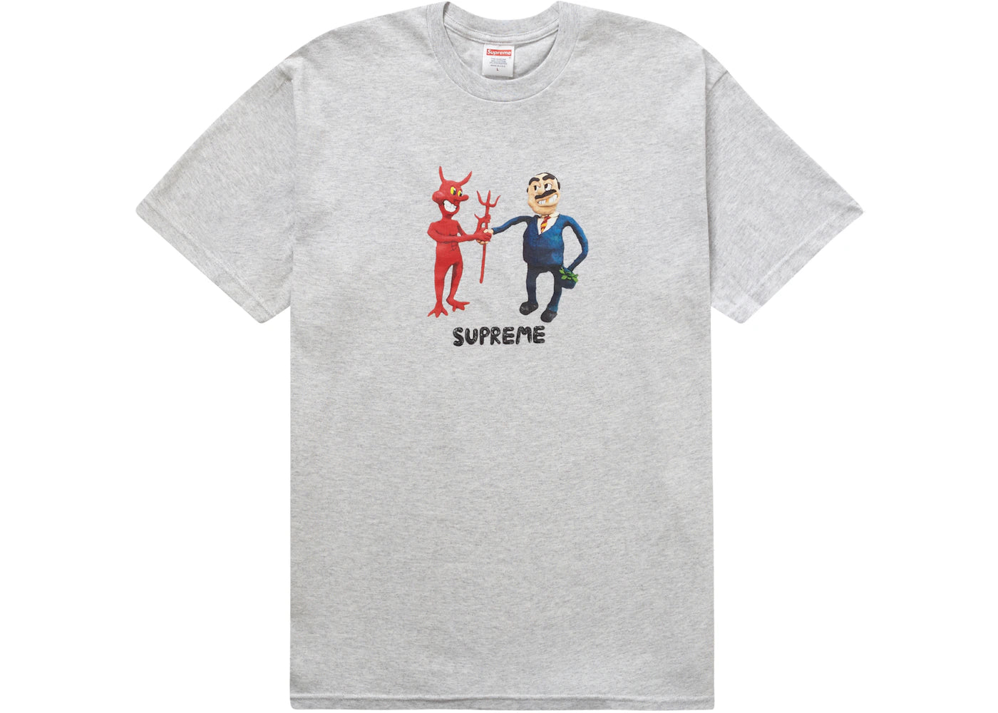 Supreme Business Tee Ash Grey