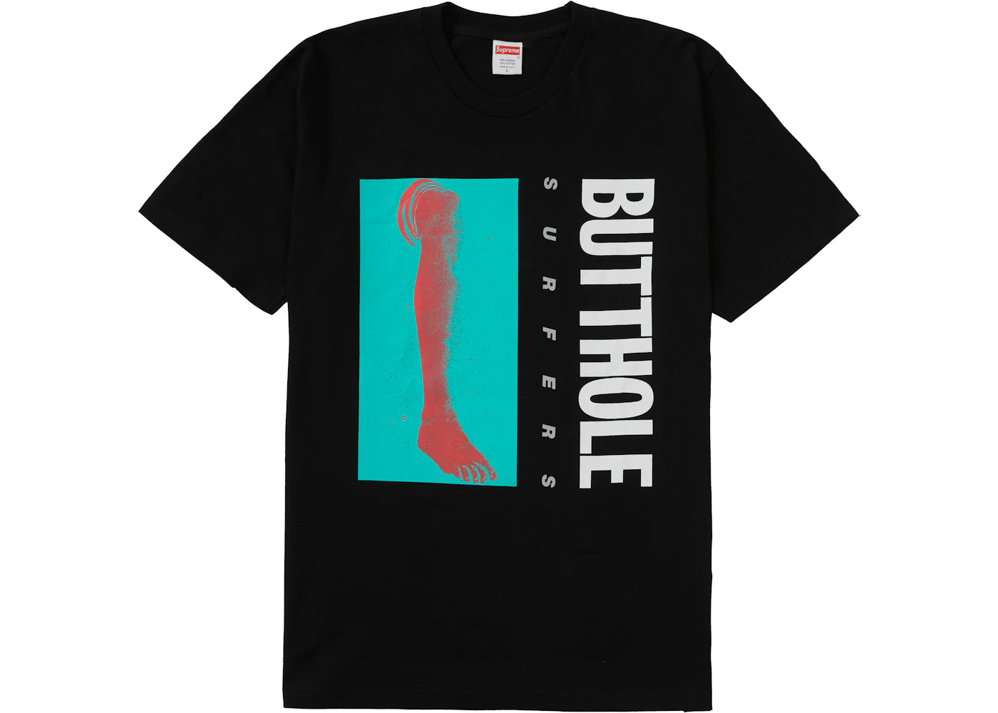 Supreme Butthole Surfers Leg Tee Black