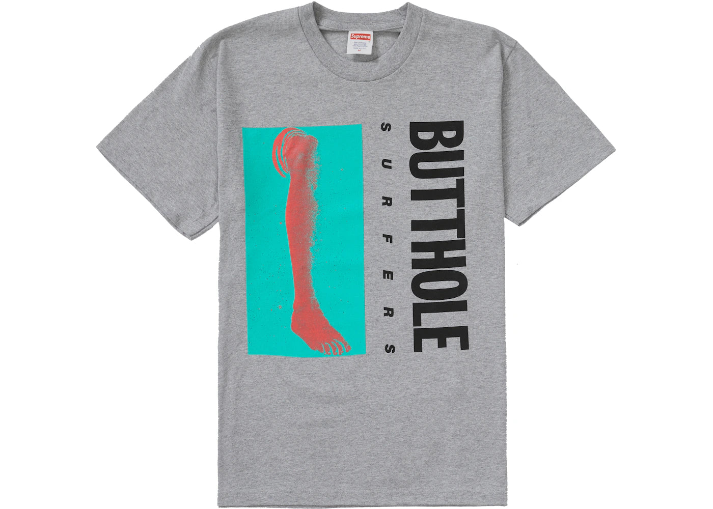 Supreme Butthole Surfers Leg Tee Heather Grey