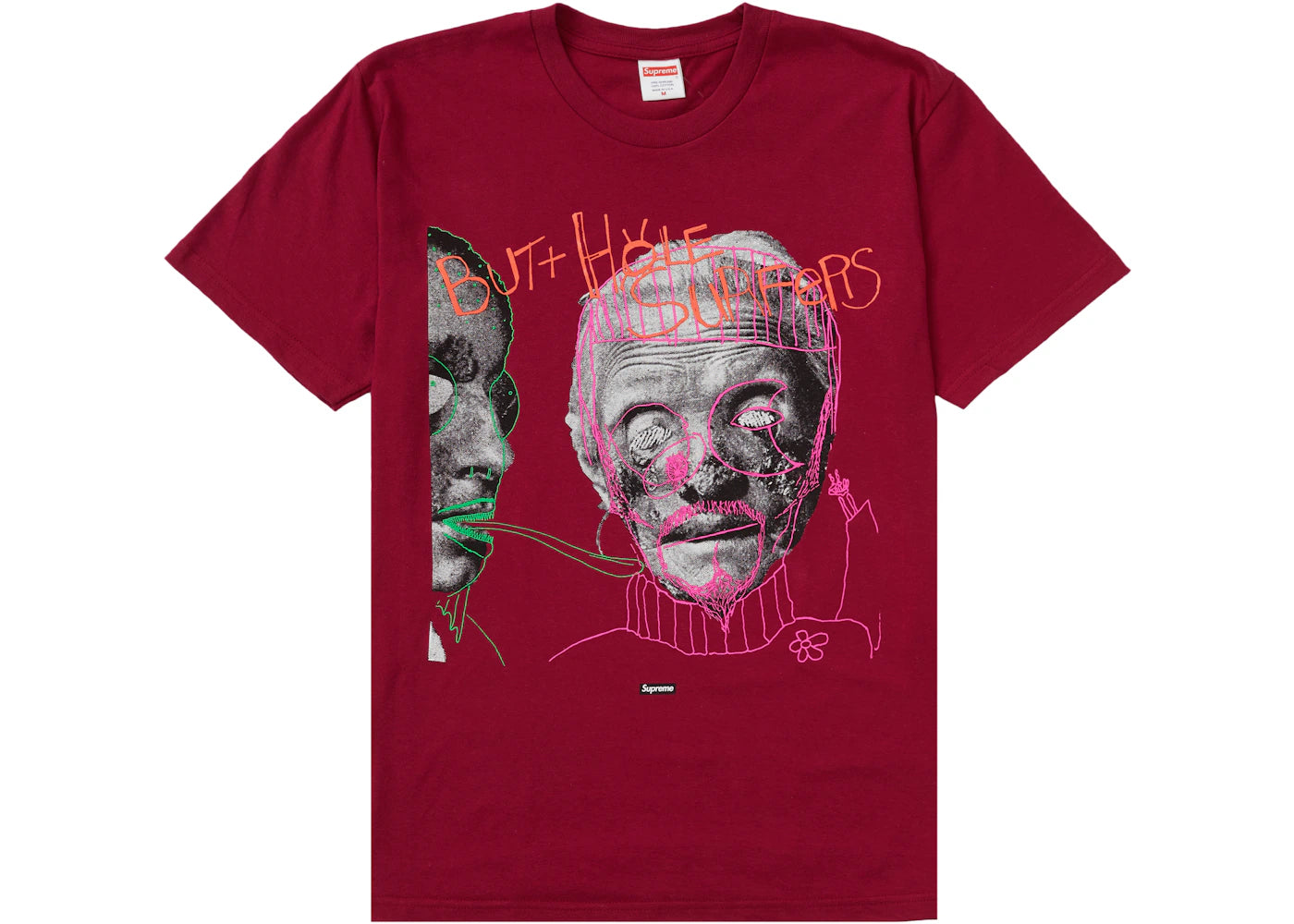 Supreme Butthole Surfers Psychic Tee Dark Magenta