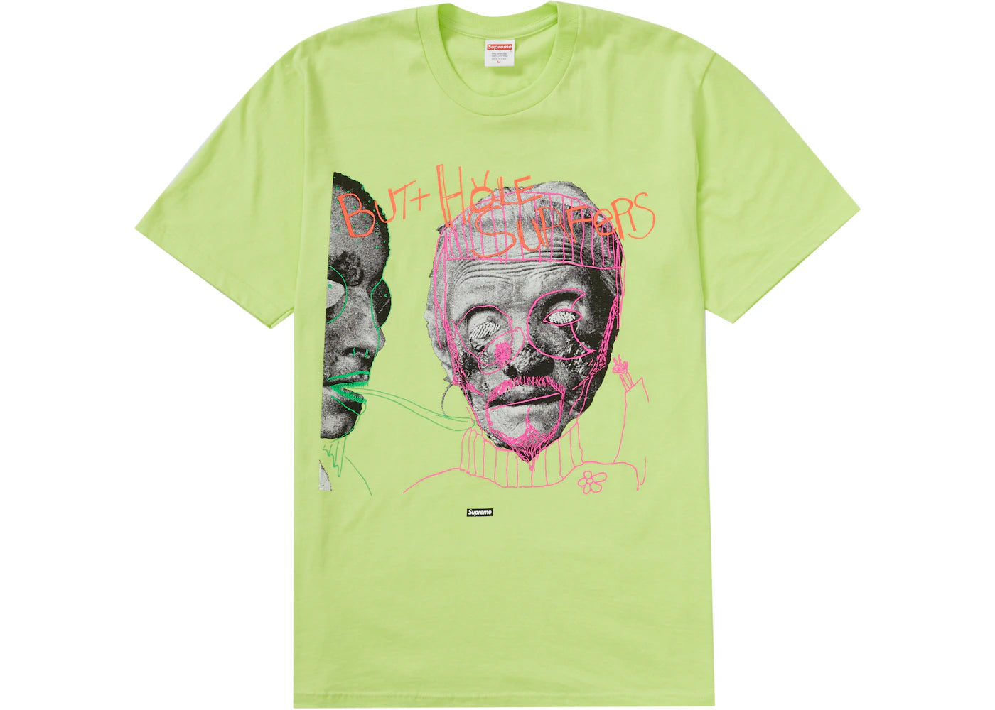 Supreme Butthole Surfers Psychic Tee Neon Green