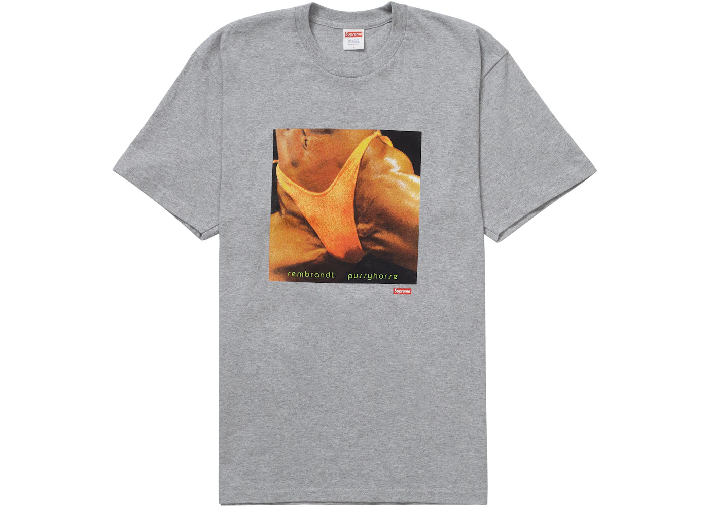 Supreme Butthole Surfers Rembrandt Pussyhorse Tee Heather Grey