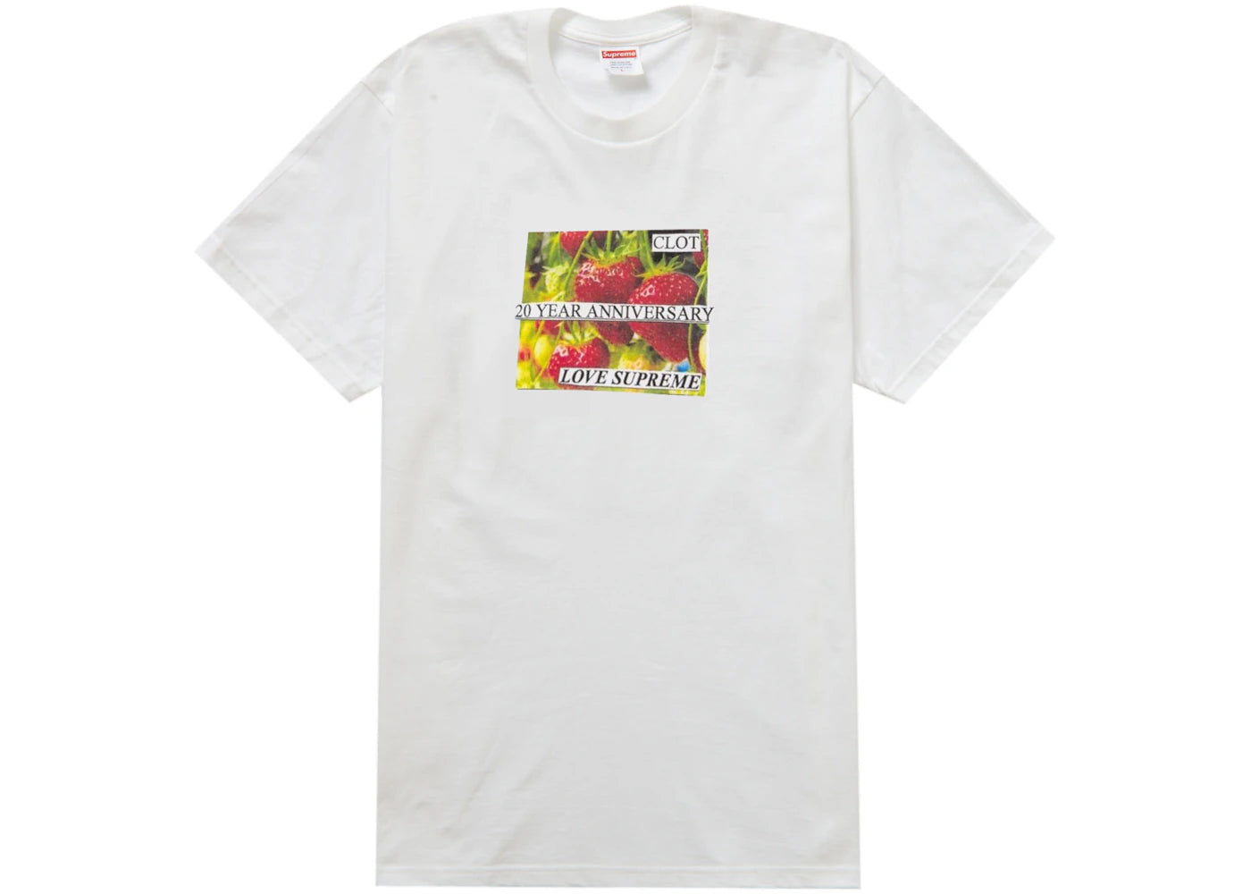 Supreme CLOT 20th Anniversary Tee White