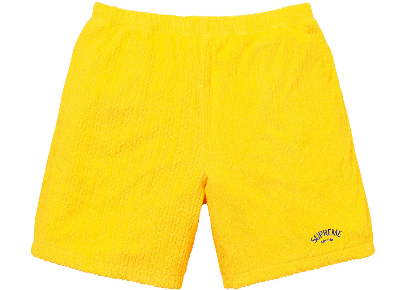 Supreme Cable Knit Terry Short Yellow