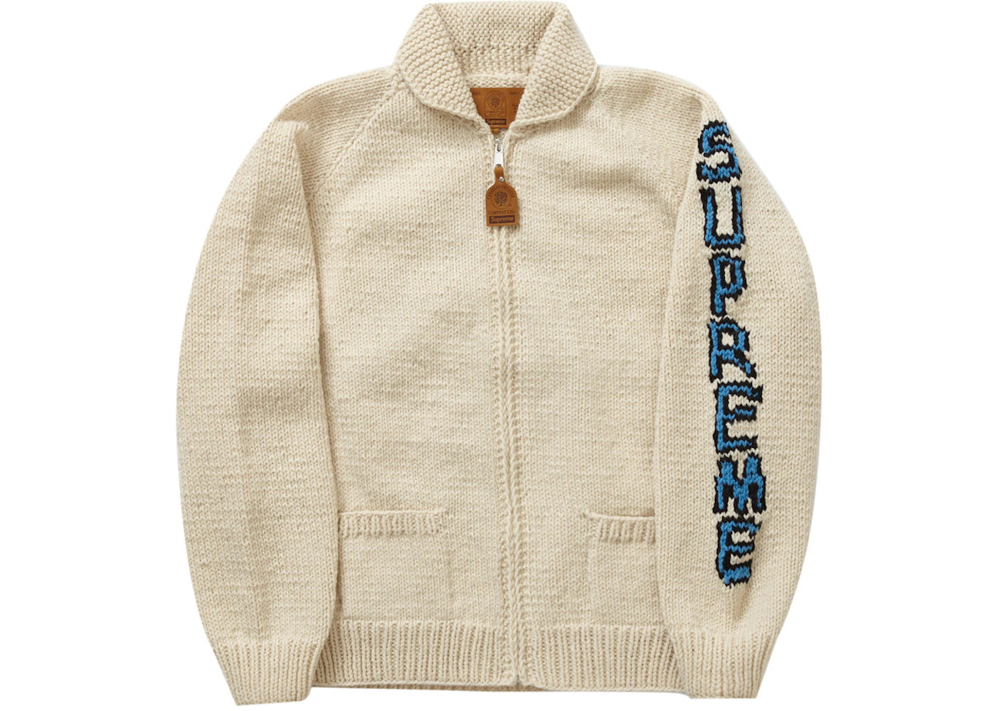 Supreme Camacho Cowichan Sweater Natural