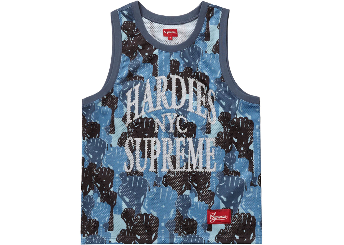 Supreme Camo Basketball Jersey Blue