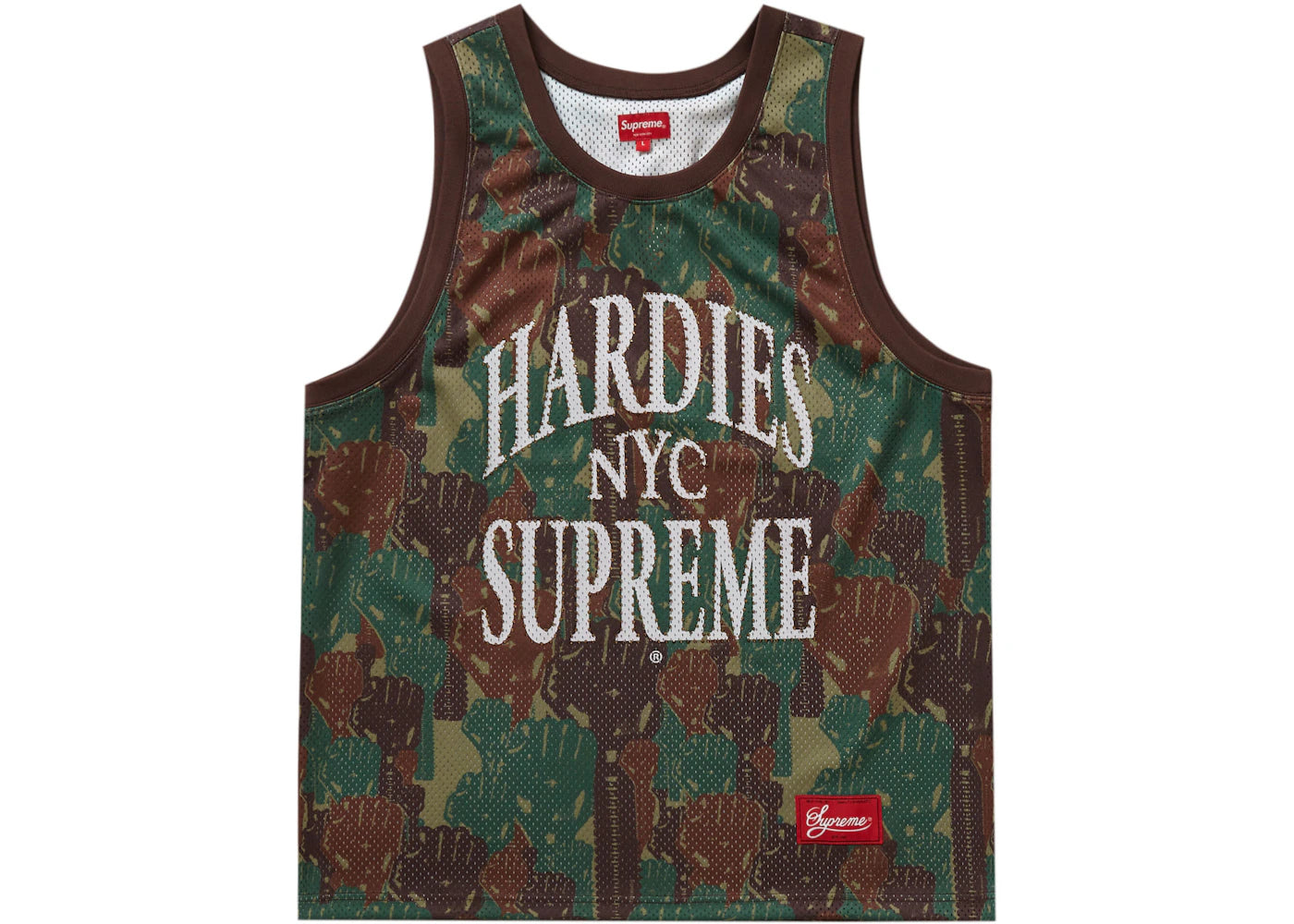 Supreme Camo Basketball Jersey Green