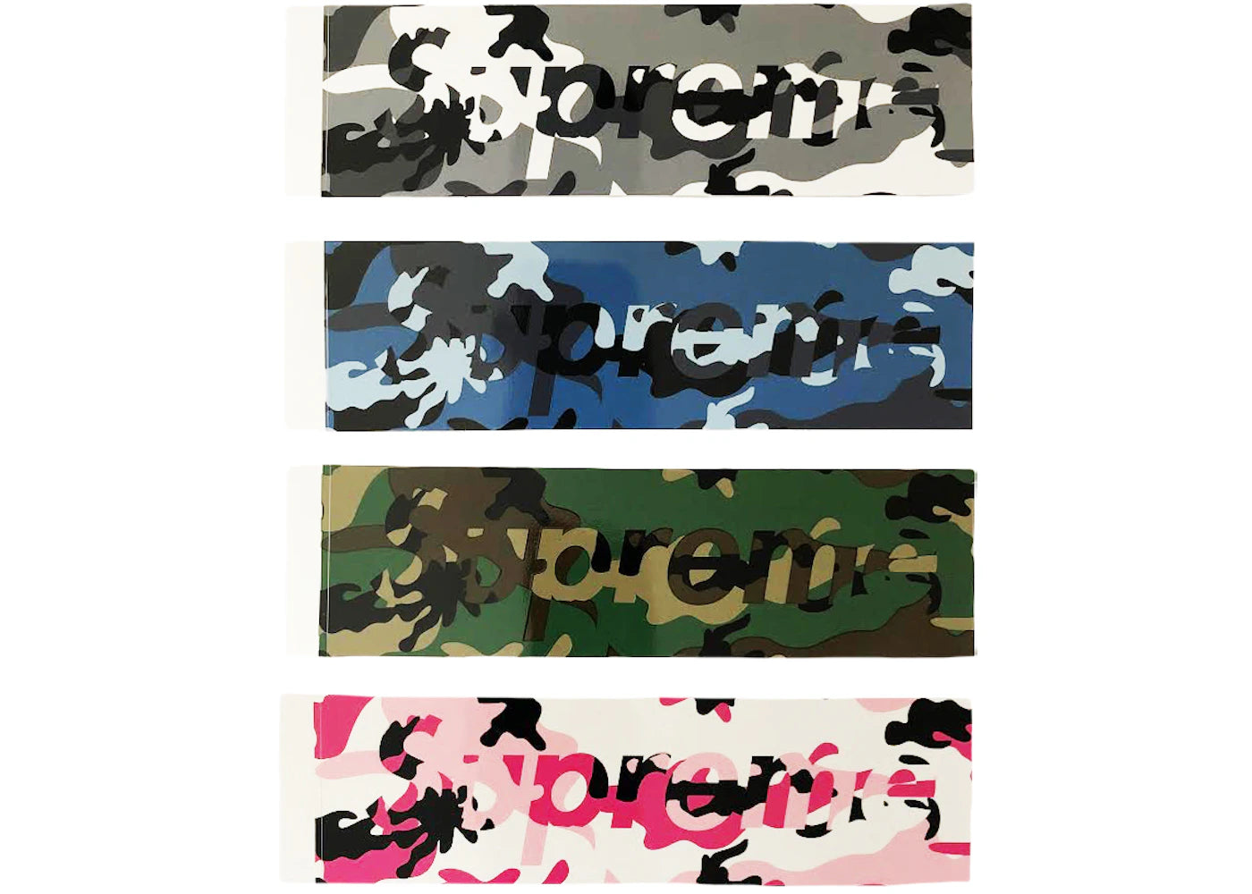 Supreme Camo Box Logo Sticker Set