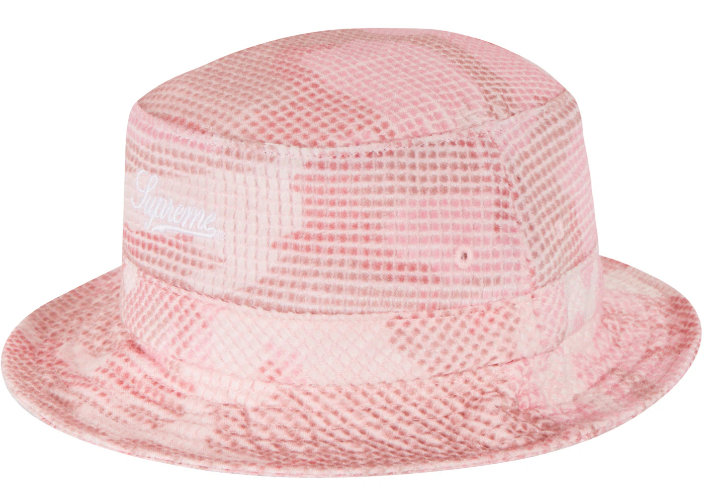 Supreme Camo Grid Velvet Crusher Pink Camo