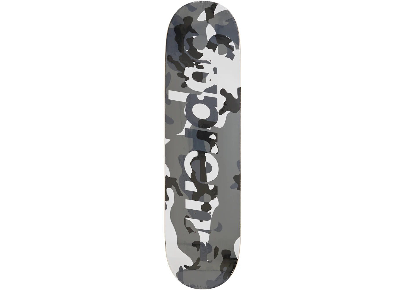 Supreme Camo Logo Skateboard Deck Snow Camo