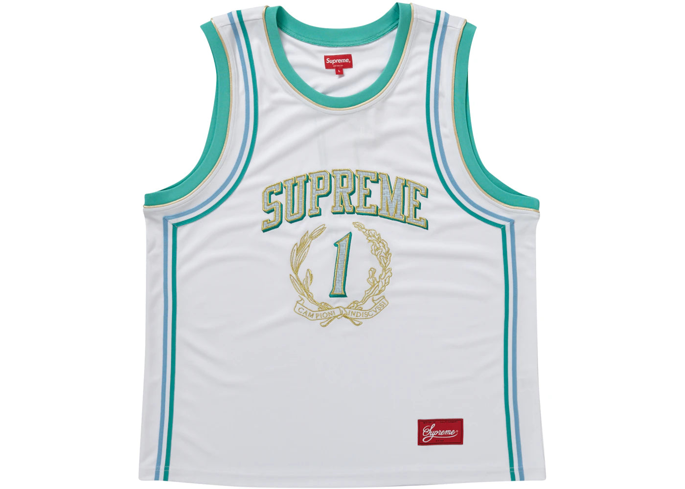 Supreme Campioni Basketball Jersey White