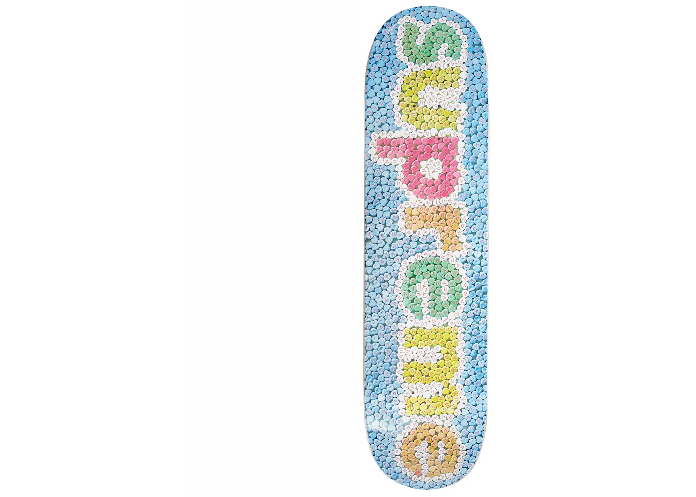 Supreme Candy Hearts Skateboard Deck Blue