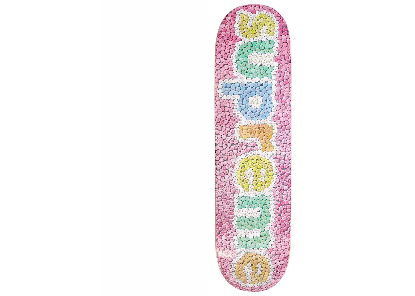 Supreme Candy Hearts Skateboard Deck Pink