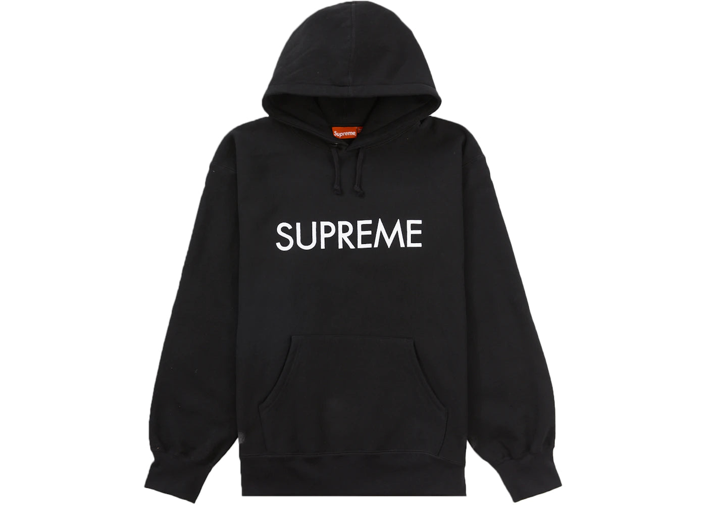 Supreme Capital Hooded Sweatshirt Black