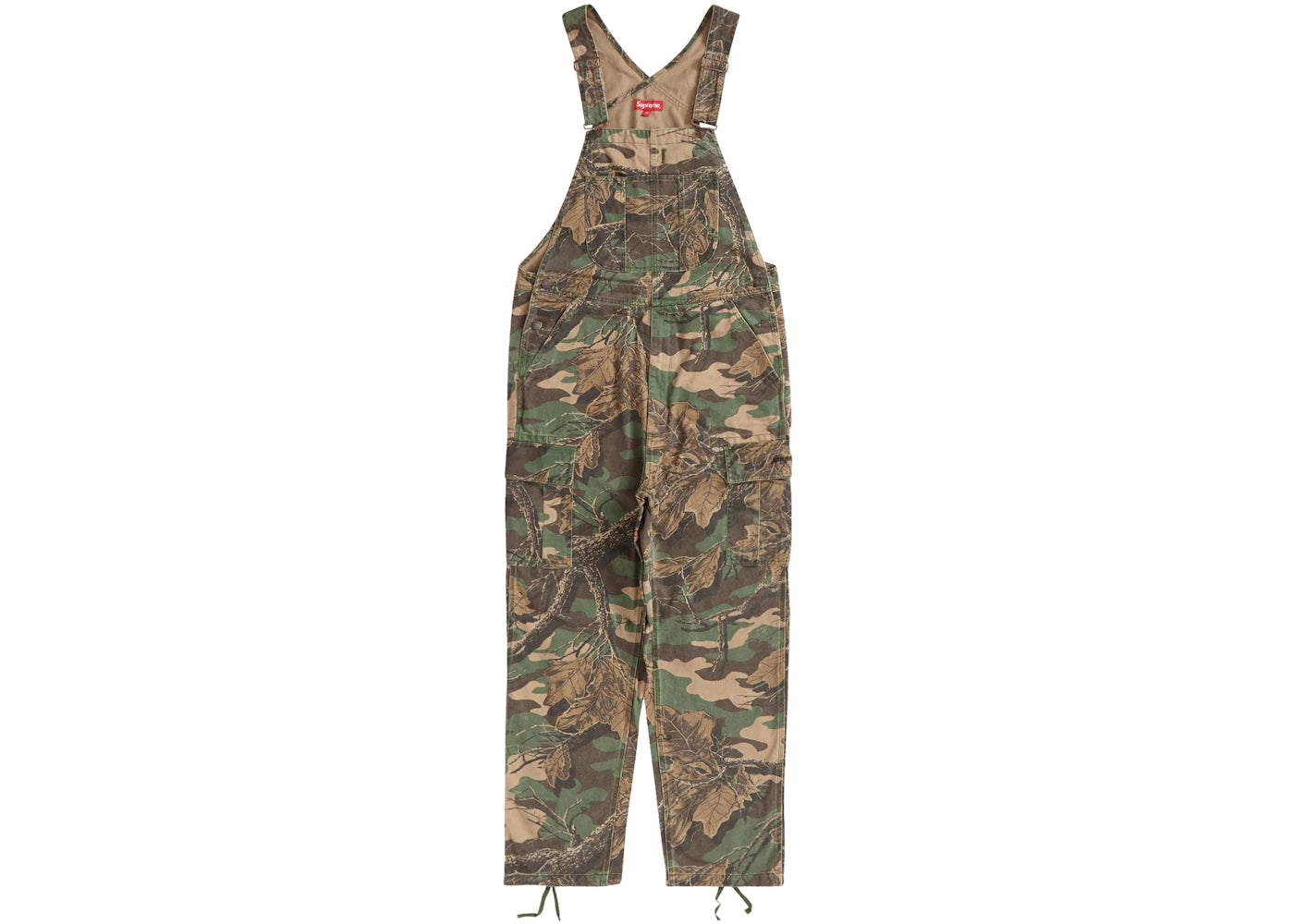 Supreme Cargo Denim Overalls Branch Woodland Camo