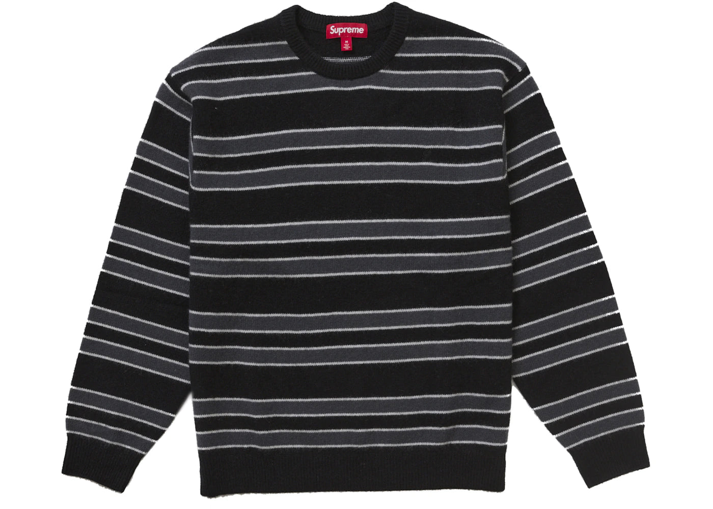 Supreme Cashmere Sweater (FW24) Black Stripe