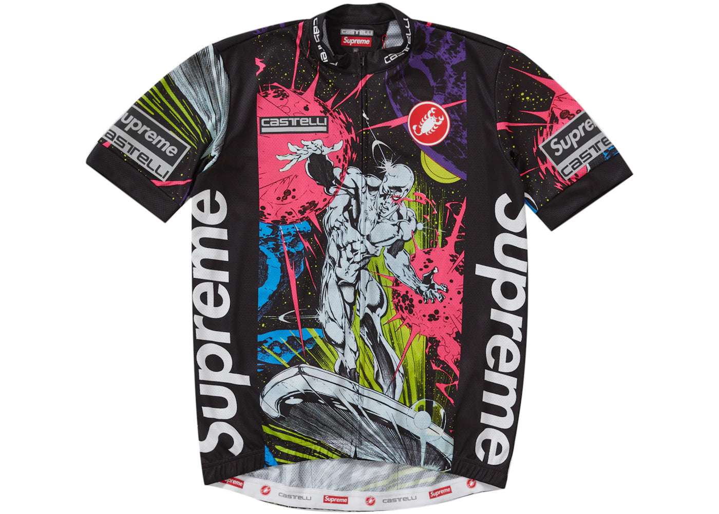 Supreme Castelli Silver Surfer Cycling Jersey Multicolor