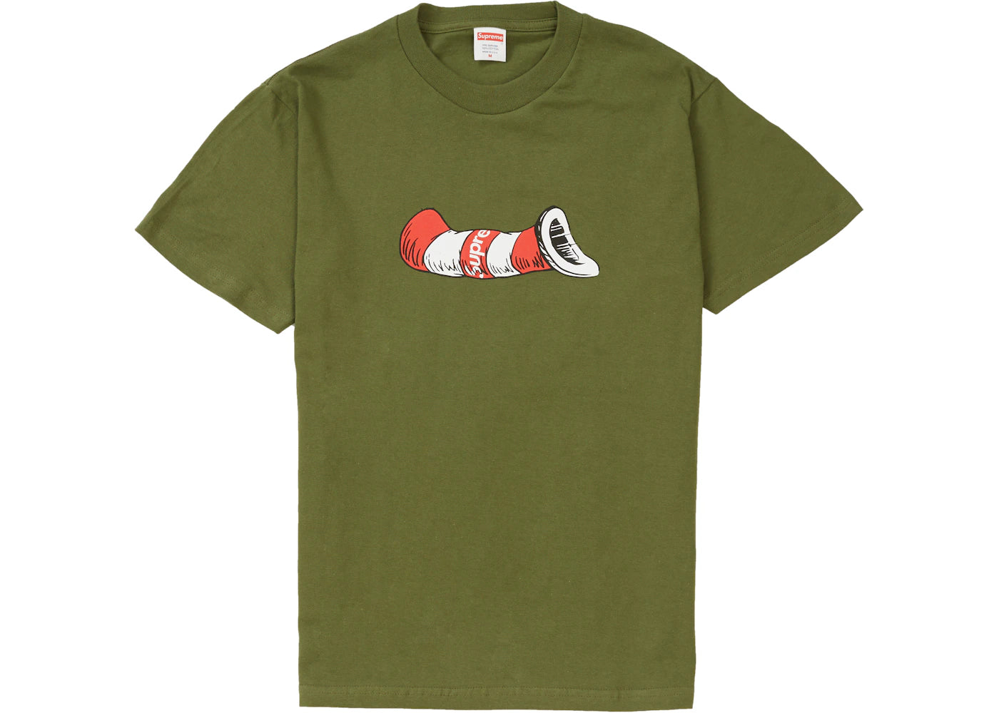 Supreme Cat in the Hat Tee Olive