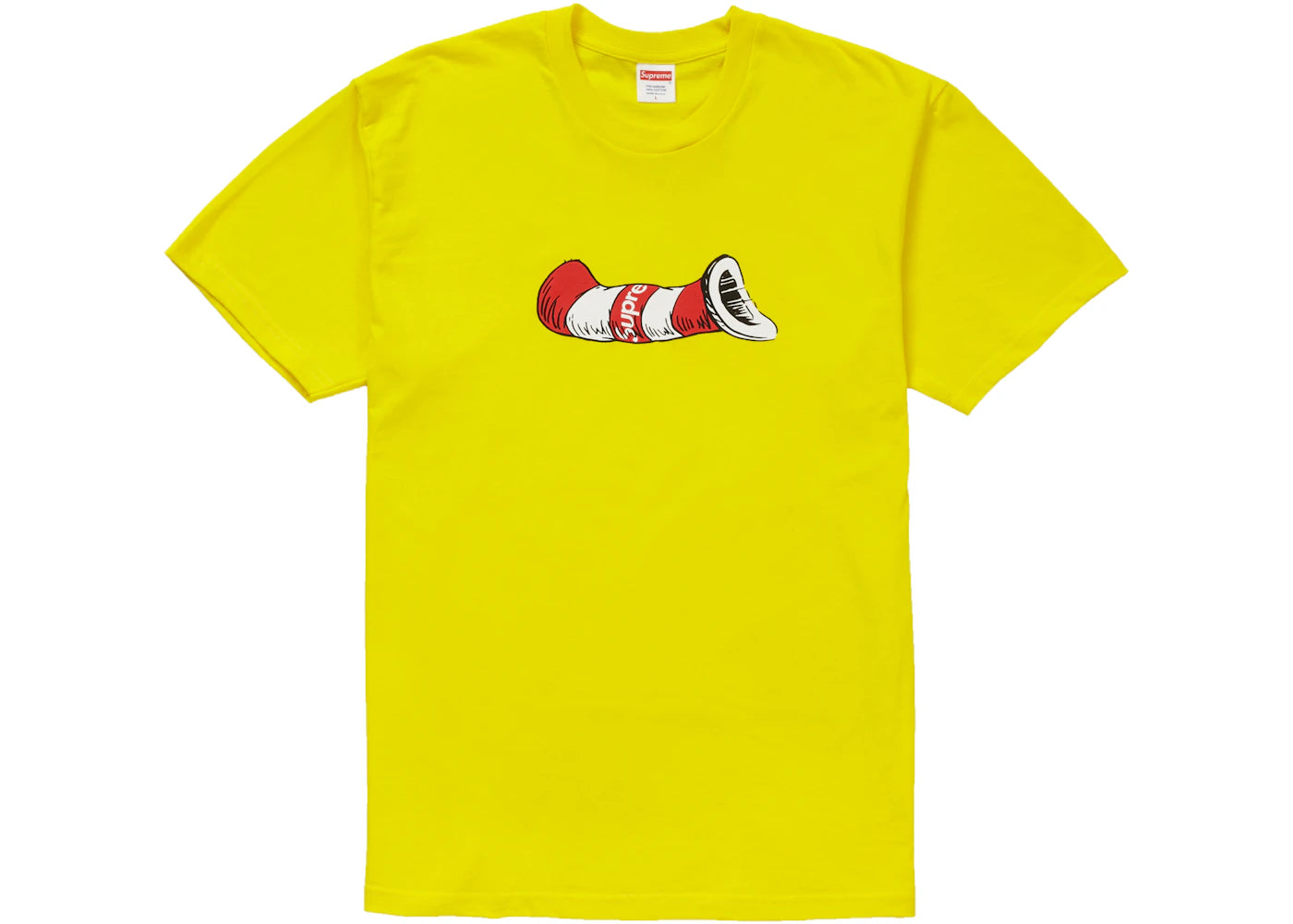 Supreme Cat in the Hat Tee Yellow