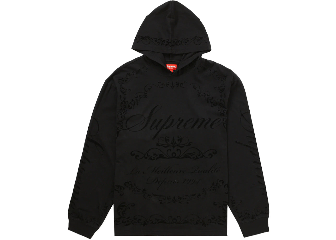 Supreme Celebre Hooded L/S Top Black