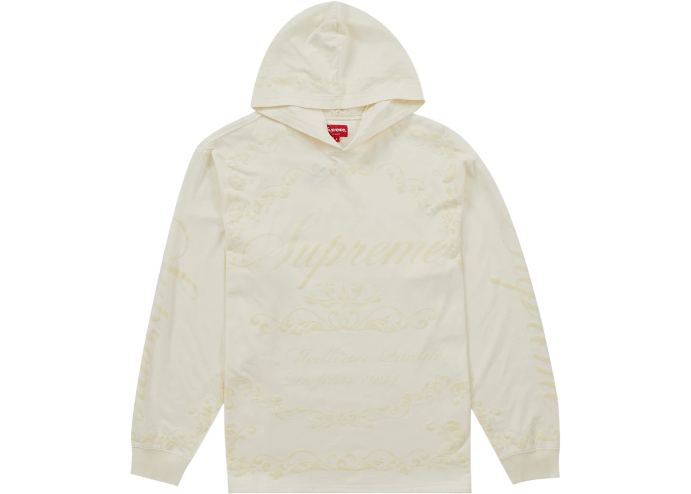 Supreme Celebre Hooded L/S Top White