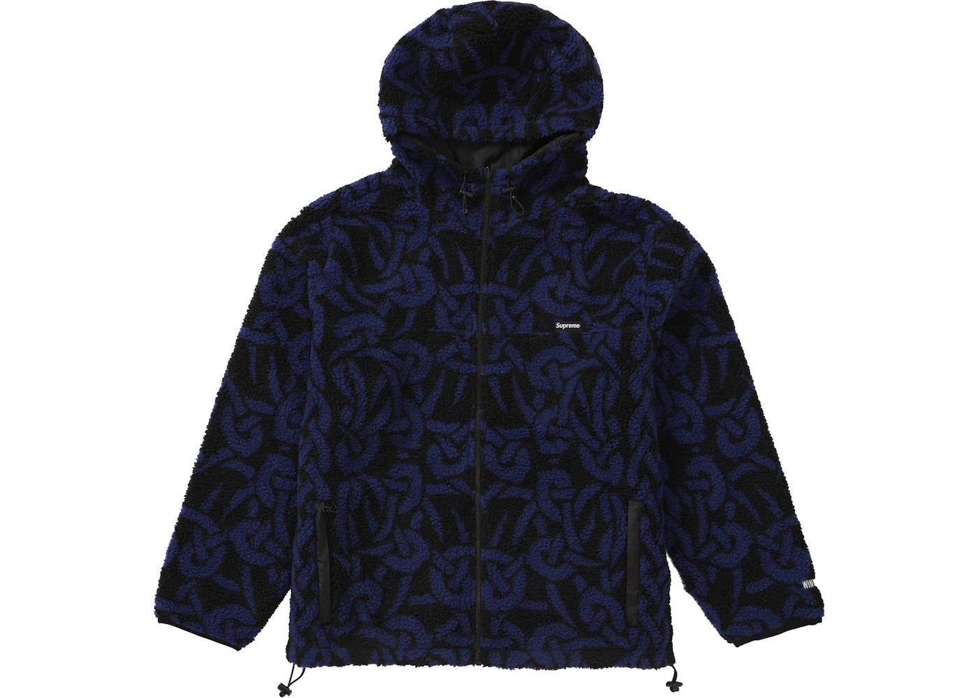 Supreme Celtic Knot Reversible WINDSTOPPER Fleece Hooded Jacket Black