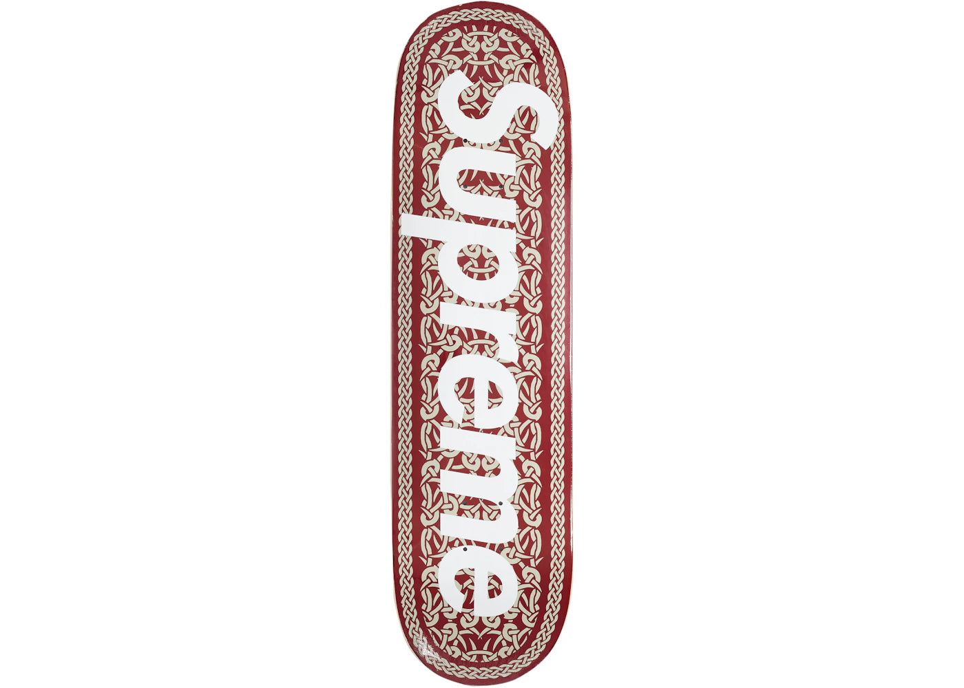 Supreme Celtic Knot Skateboard Deck Red