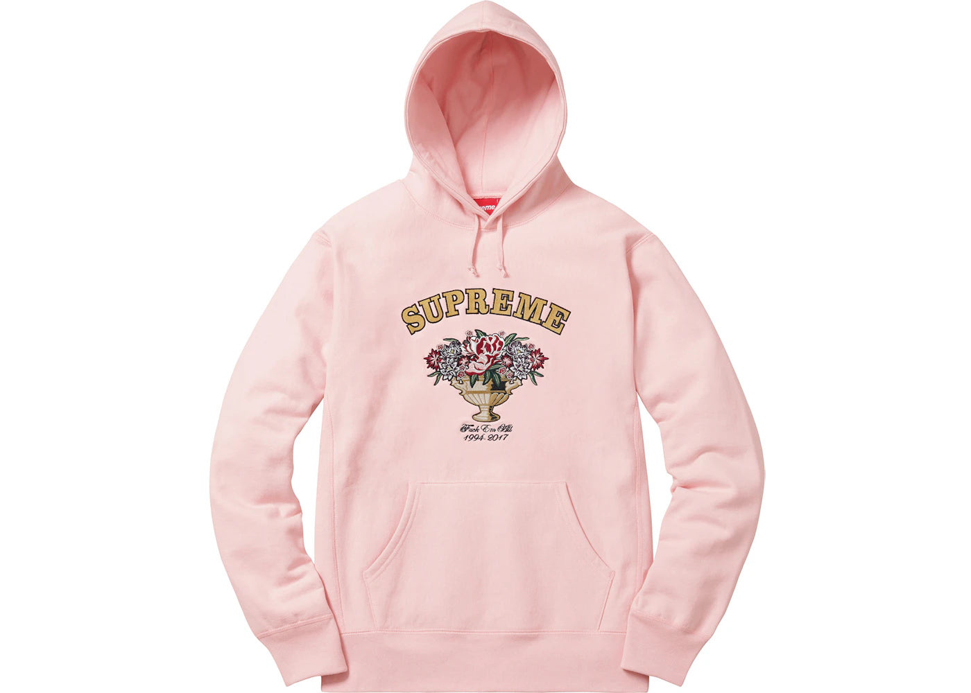 Supreme Centerpiece Hoodie Pale Pink