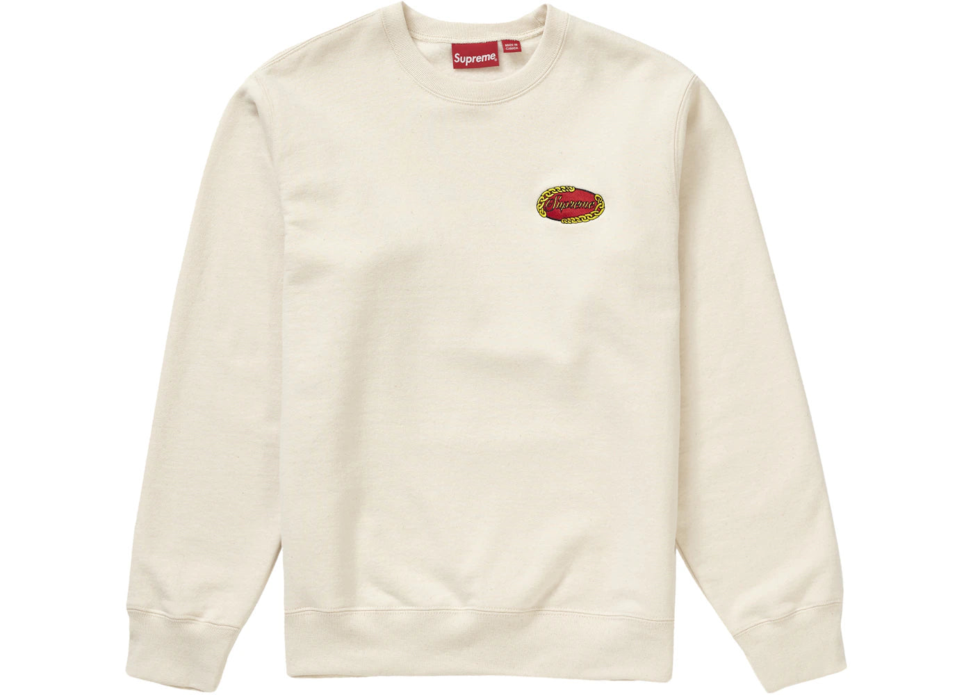 Supreme Chain Logo Crewneck Natural