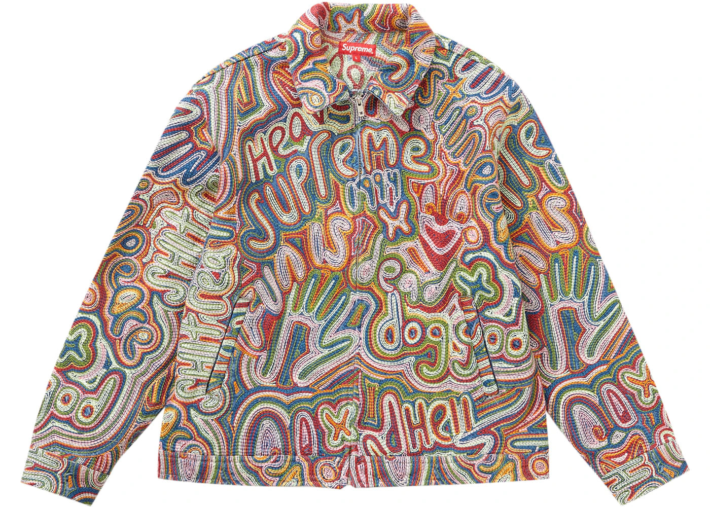 Supreme Chainstitch Denim Jacket Multicolor