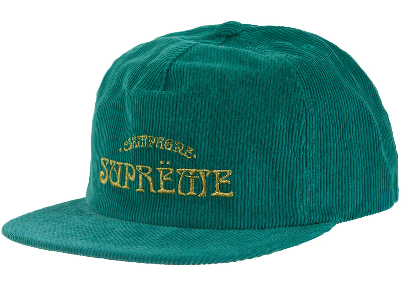 Supreme Champagne Corduroy 5-Panel Green