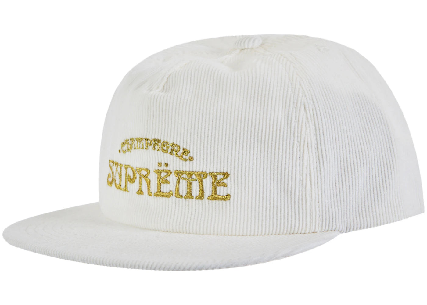 Supreme Champagne Corduroy 5-Panel White