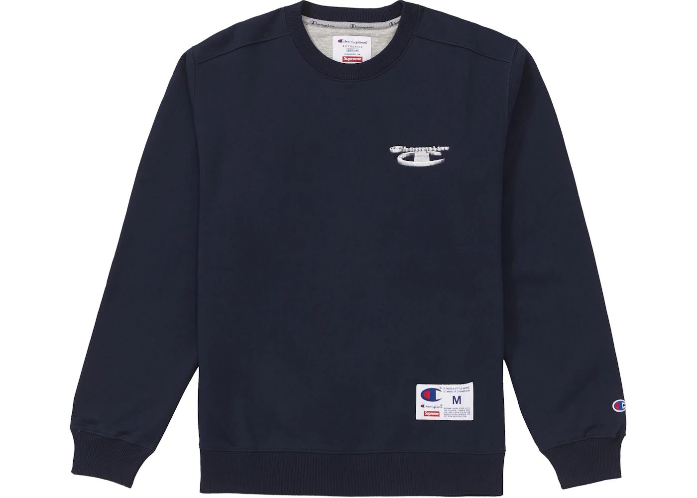 Supreme Champion 3D Metallic Crewneck Navy