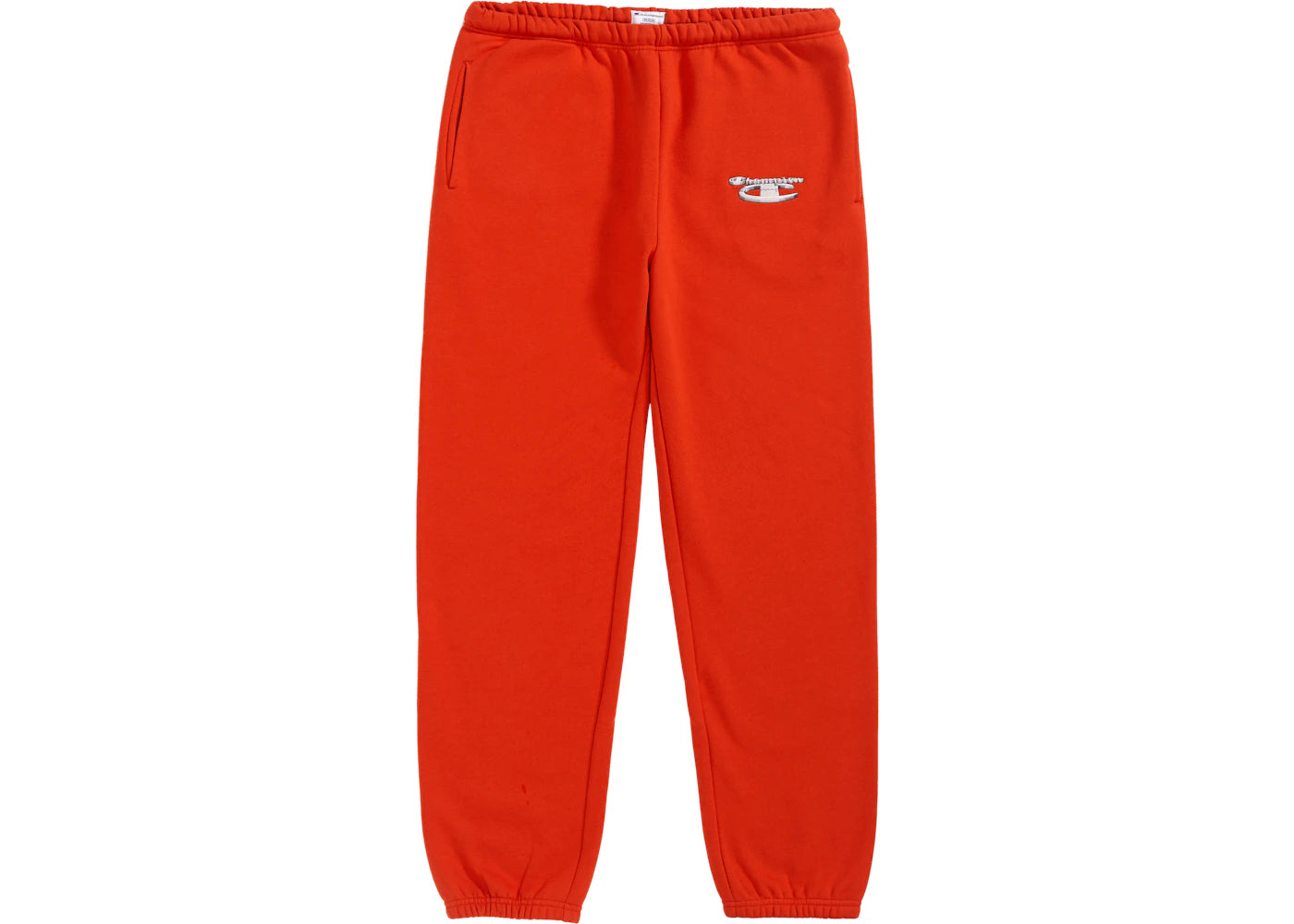 Supreme Champion 3D Metallic Sweatpant Brick Red