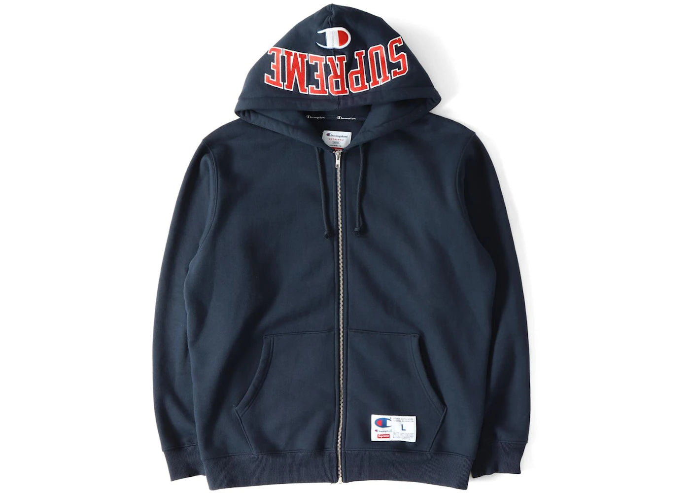 Supreme Champion Arc Logo Zip Up Sweat Navy