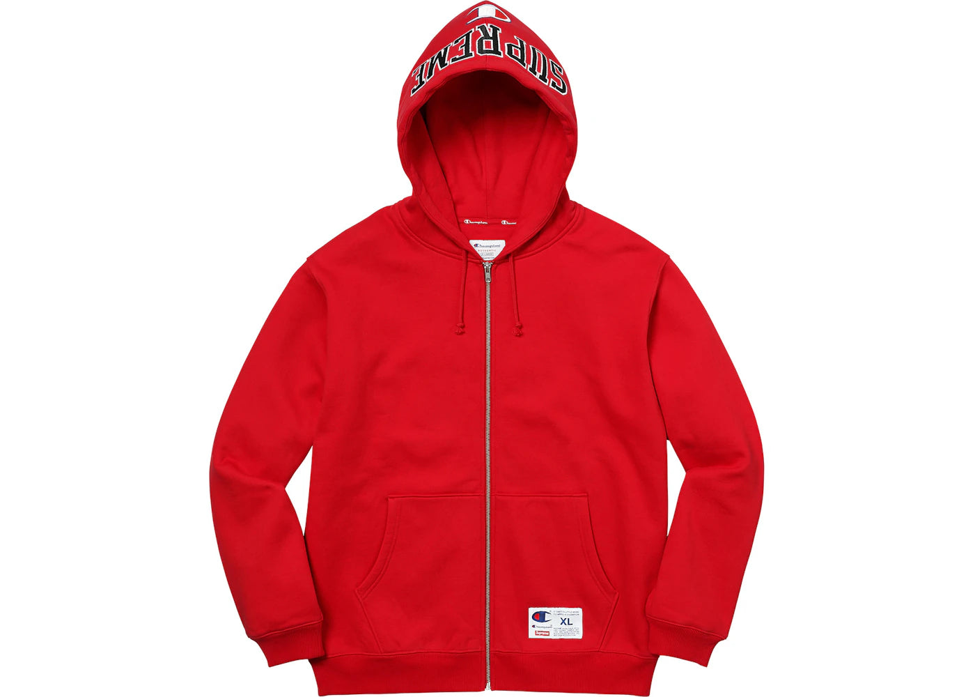 Supreme Champion Arc Logo Zip Up Sweat Red