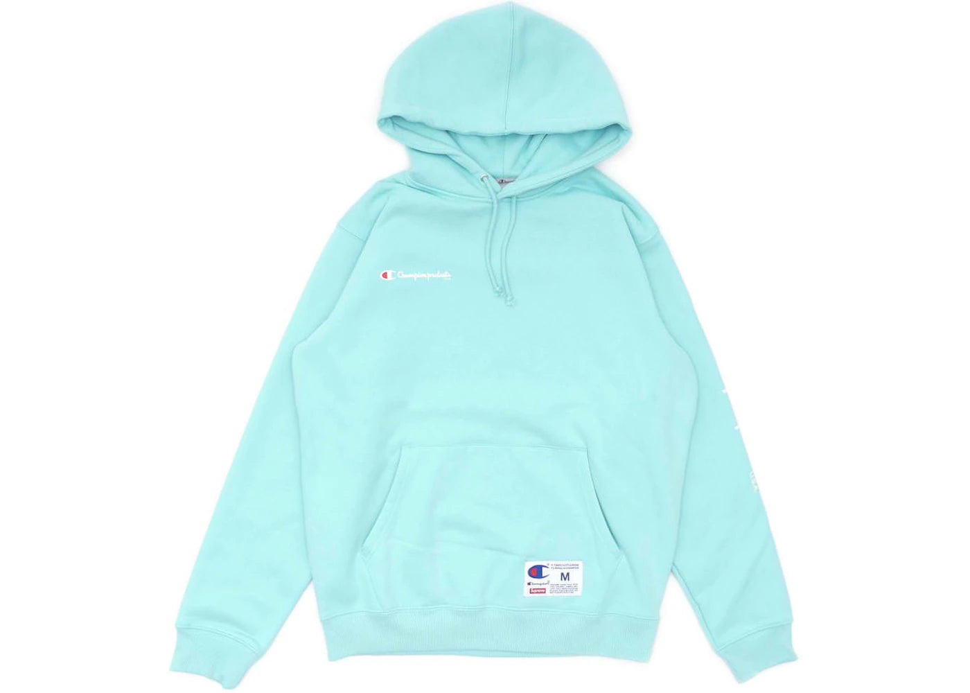 Supreme Champion Hooded Sweatshirt Aqua