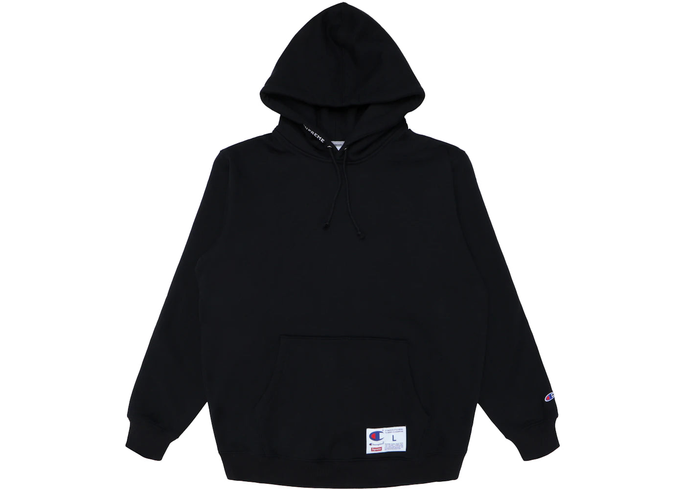 Supreme Champion Hooded Sweatshirt (SS18) Black