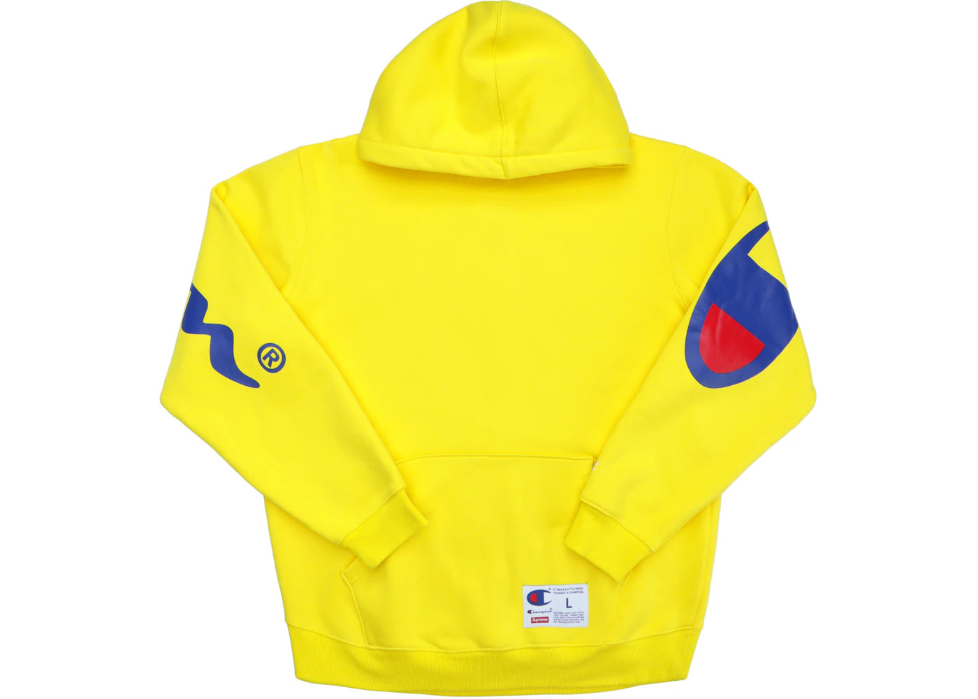 Supreme Champion Hooded Sweatshirt (SS18) Yellow