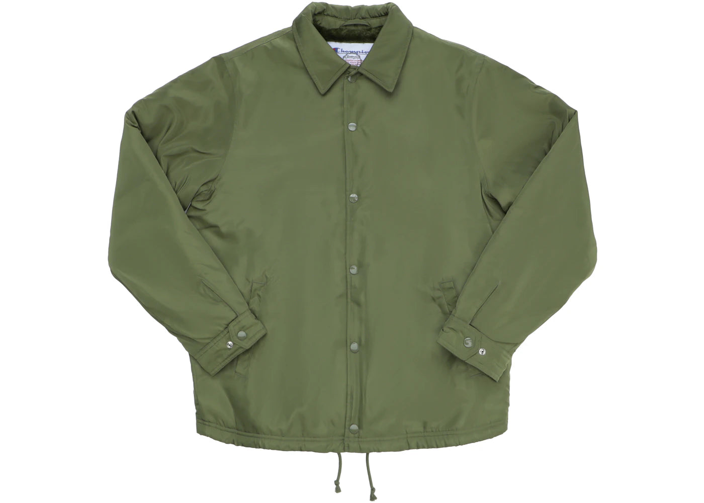 Supreme Champion Label Coaches Jacket Olive