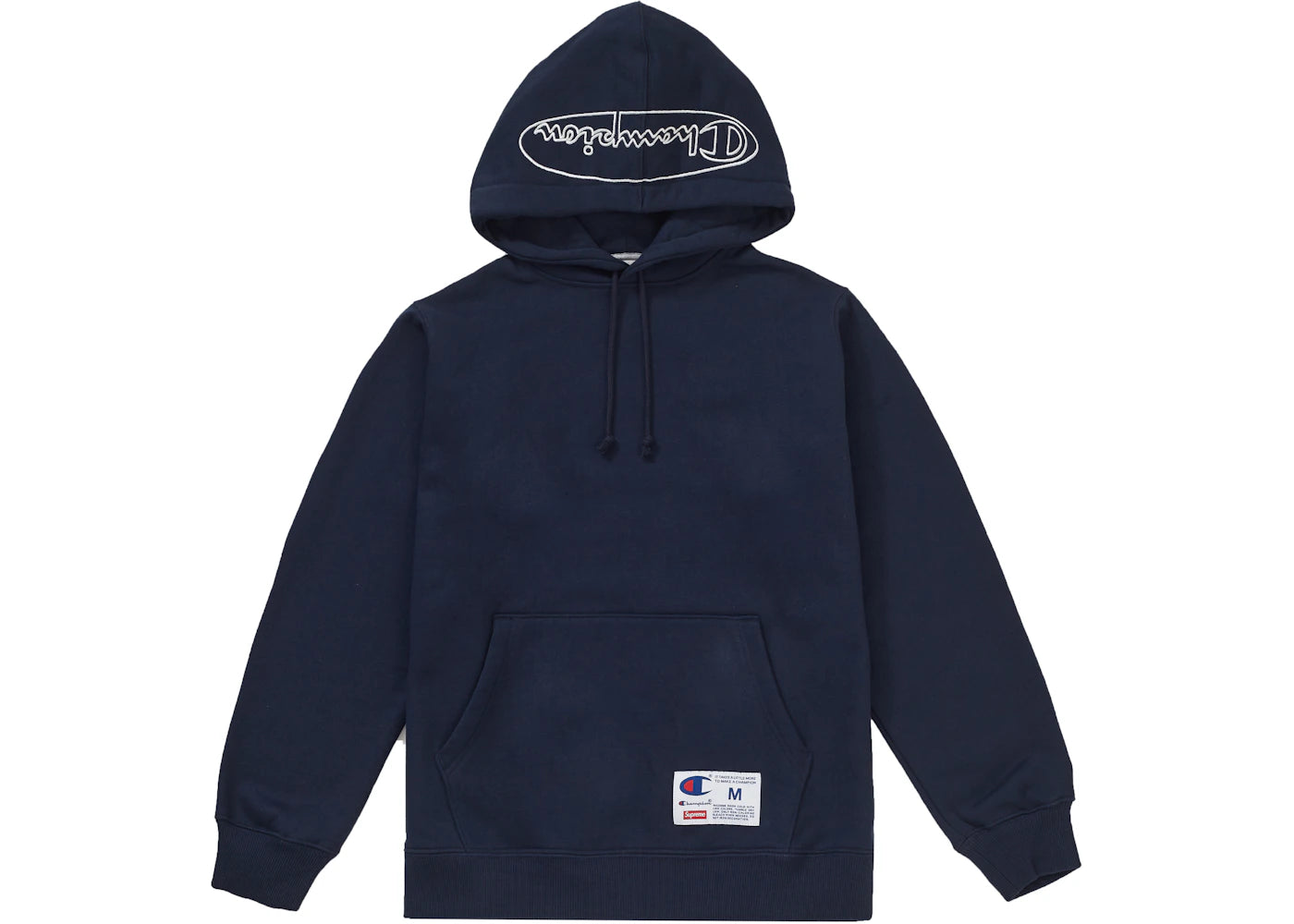 Supreme Champion Outline Hooded Sweatshirt Navy